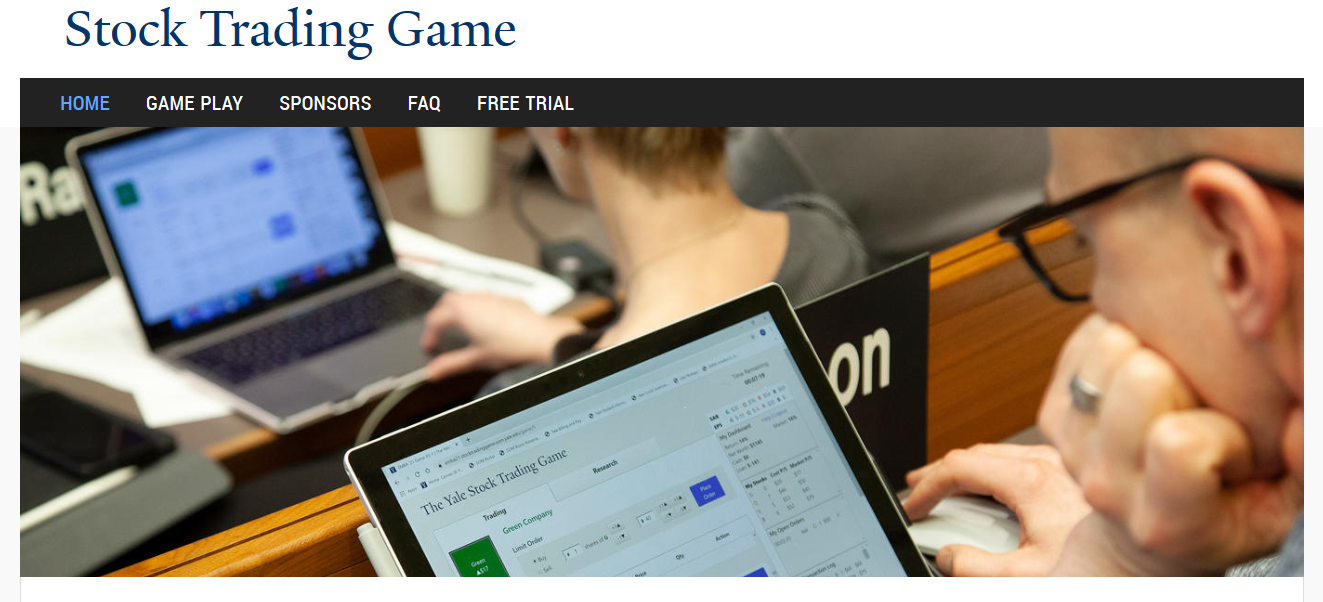 Yale stock trading game image